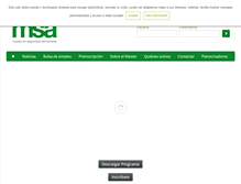 Tablet Screenshot of masterenseguridadalimentaria.com